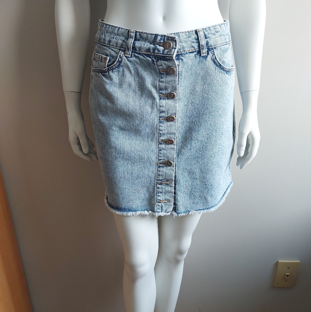 Stonewash Jean Skirt